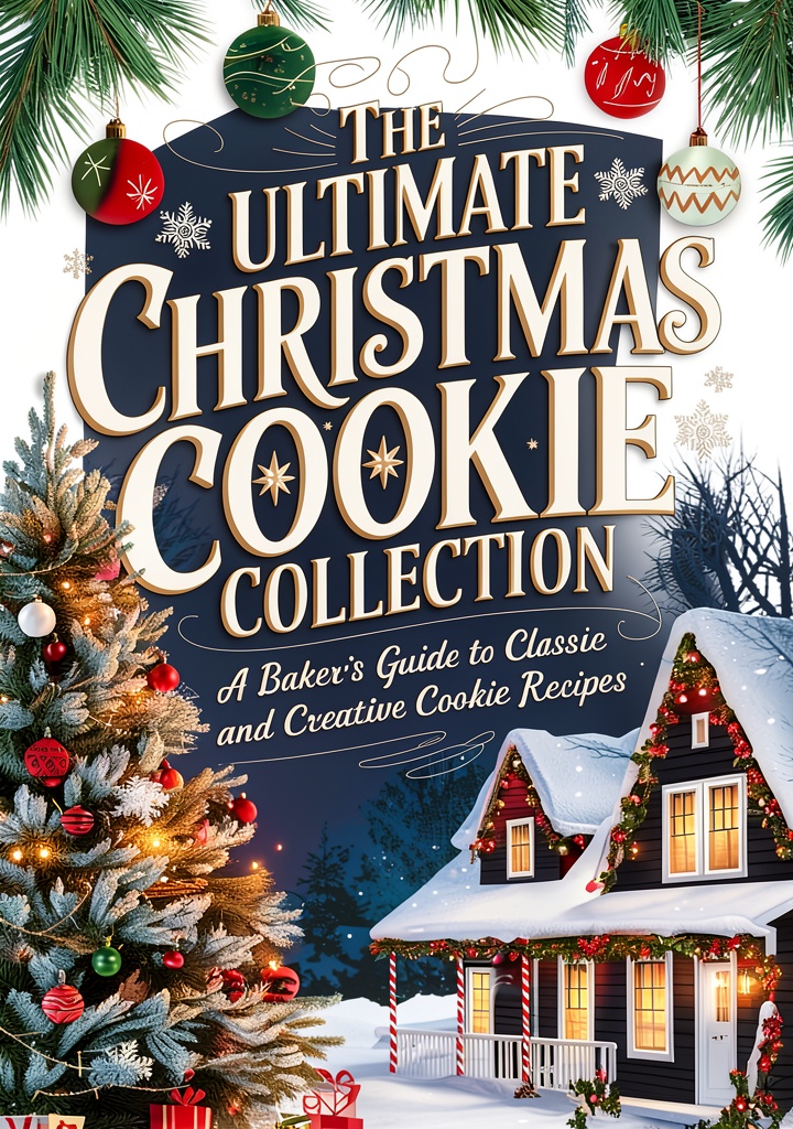 'Christmas Cookie Cookbook open on a Kindle device'
