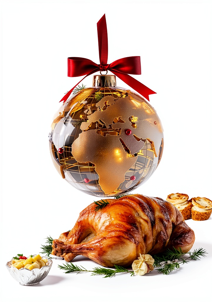 'Kindle book open to a Christmas recipe page'