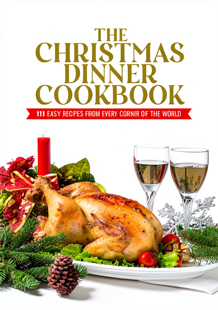 Holiday Cookbooks Kindle eBook cover showcasing festive recipes