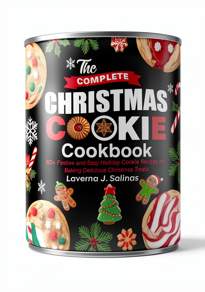 'Christmas cookie baking Kindle cookbook open on a tablet'