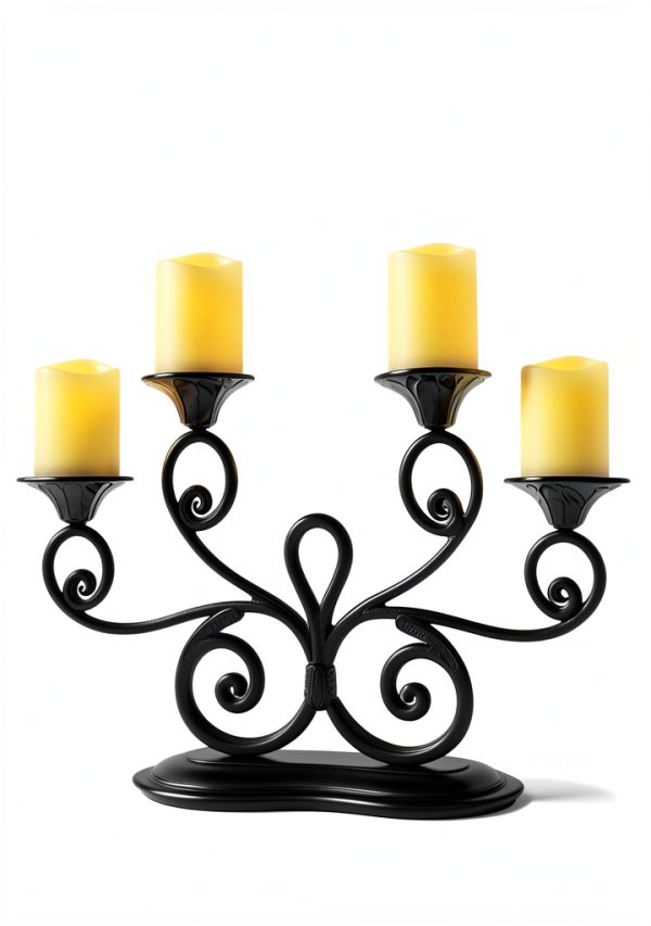 Global Selection Flameless Candles Timer Remote Ivory Base-4