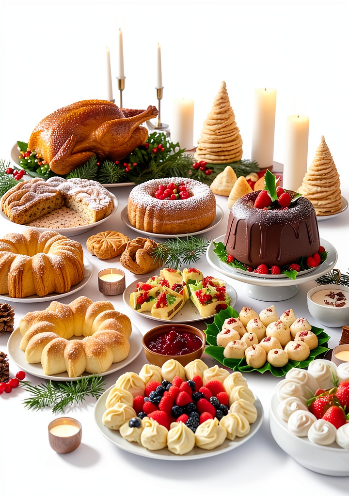 'Christmas Recipes Kindle cookbook open on a tablet'