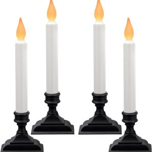 Xodus Innovations Cordless Window Candles Flickering Amber-0