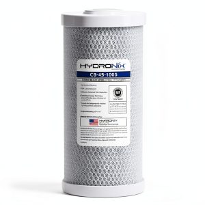 Hydronix Water Filter 4.5x10 Carbon Block 5 Micron 3 Pack White-0