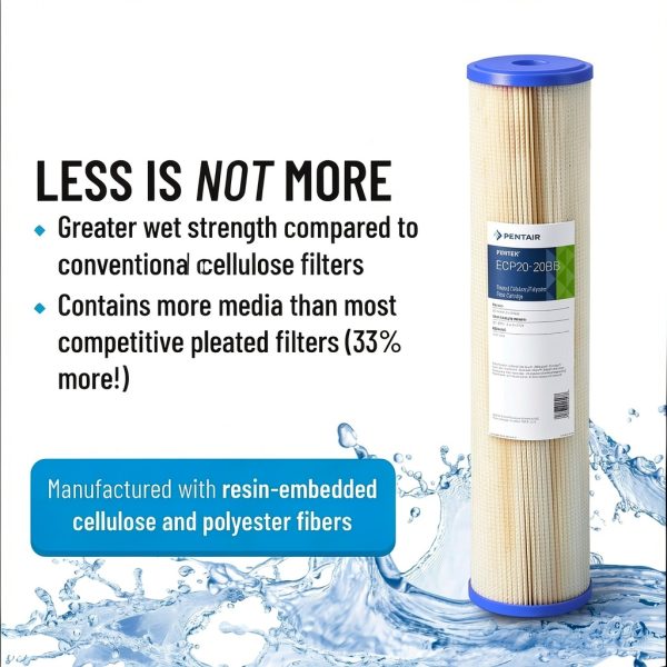 Pentair Pentek ECP5-BB Blue 10" sediment filter 5 micron 2-Pack-2