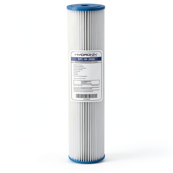 Hydronix SPC-45-2005 Pleated Water Filter 4.5" x 20" 5 Micron-0